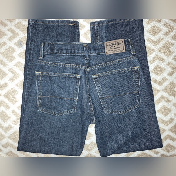 Boys 14 Signature by Levi Strauss Denim Slim Straight Jeans - Picture 4 of 4